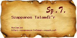 Szappanos Talamér névjegykártya